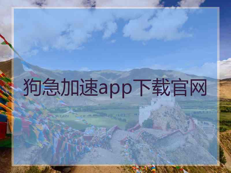 狗急加速app下载官网