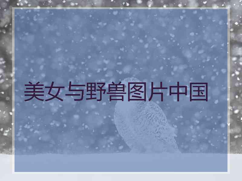 美女与野兽图片中国