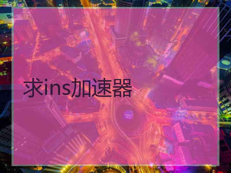 求ins加速器