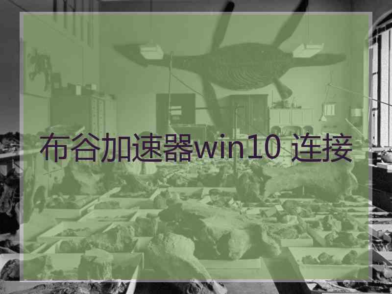 布谷加速器win10 连接